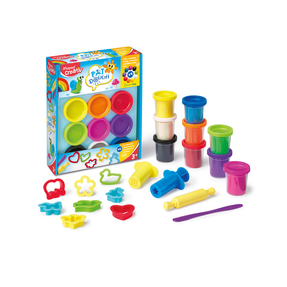 PAT DOUGH - 9 BOTES + 12
ACCESORIOS