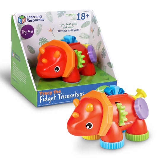 tracy the fidget triceratops