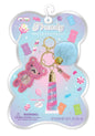 TRENDY SWIRL LIP GLOSS KEYCHAIN - BEAR