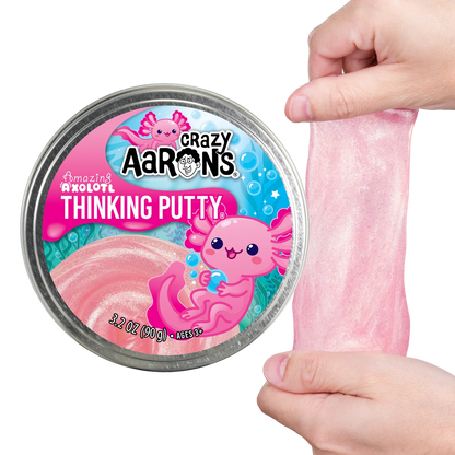 AMAZING AXOLOTL - FULL SIZE 4" THINKING PUTTY TIN