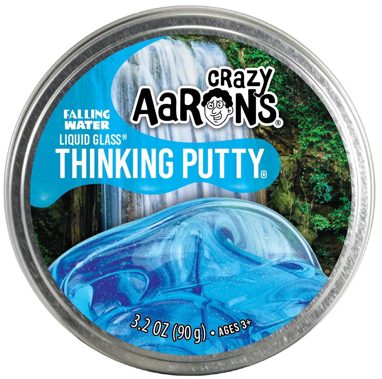 FALLING WATER - FULL SIZE 4" THINKING PUTTY TIN
