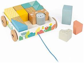 PULL ALONG BLOCKS CART