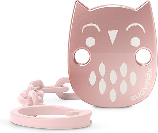 BROCHE METÁLICO BÚHO ROSA