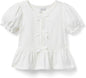BLUSA K TR WHT TRPL BOW SS TOP FB