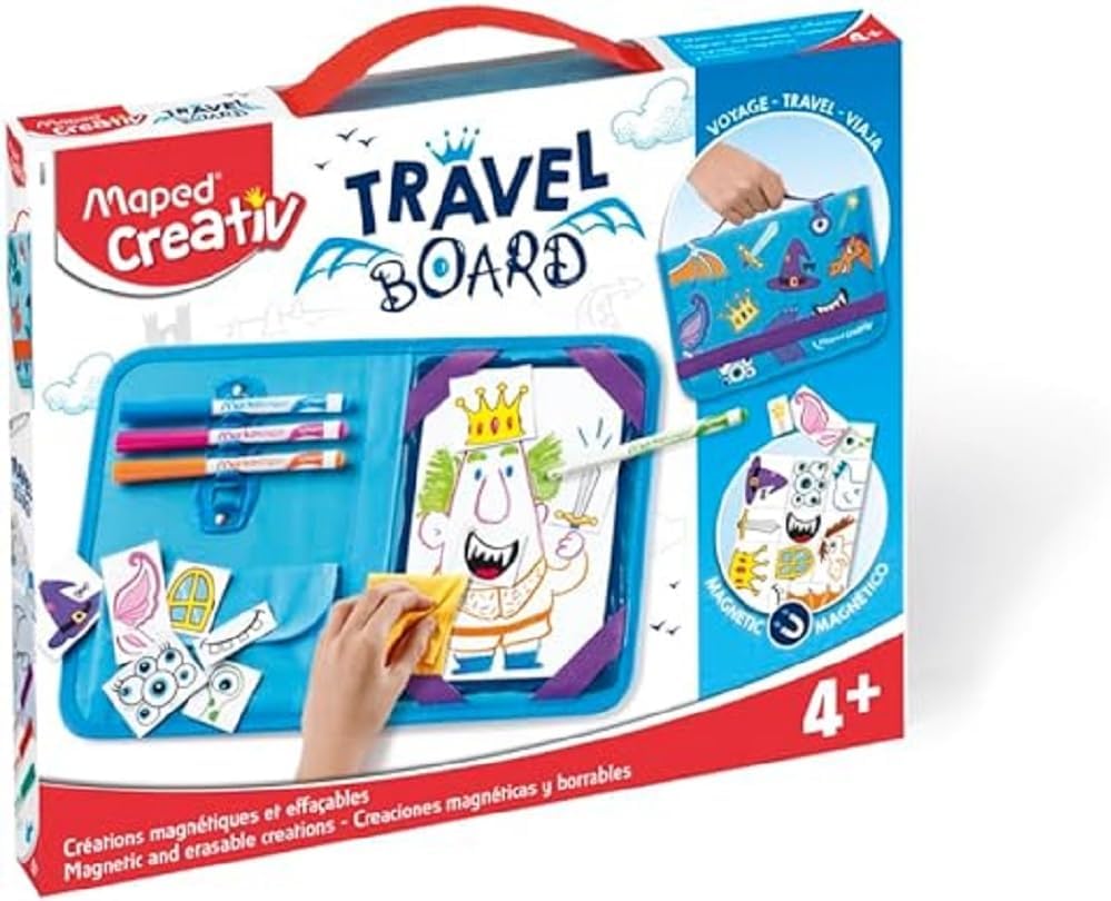 TRAVEL BOARD-JUEGOS Y DIBUJOS BORRABLES-PIZARRA TRANSPARENTE