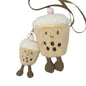 CROSSBODY FUZZY DE FELPA - AVELLANA