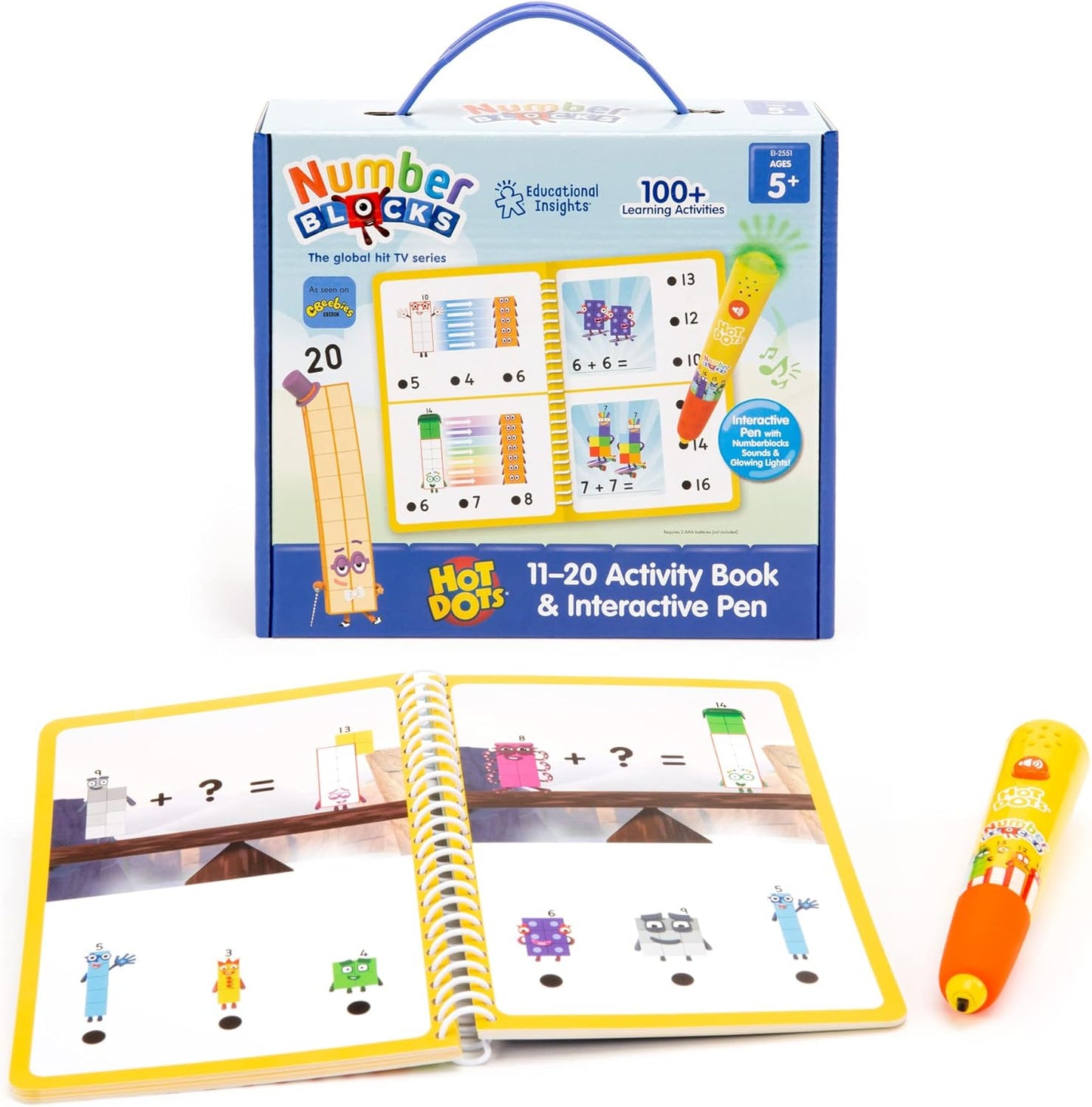 Hot Dots Numberblocks 11-20 Activity Book