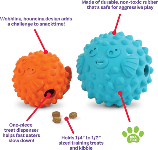 Tough & Tumble Small Pufferfish Treat Dispenser