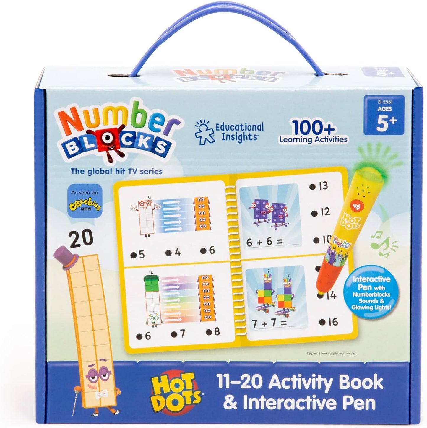 Hot Dots Numberblocks 11-20 Activity Book