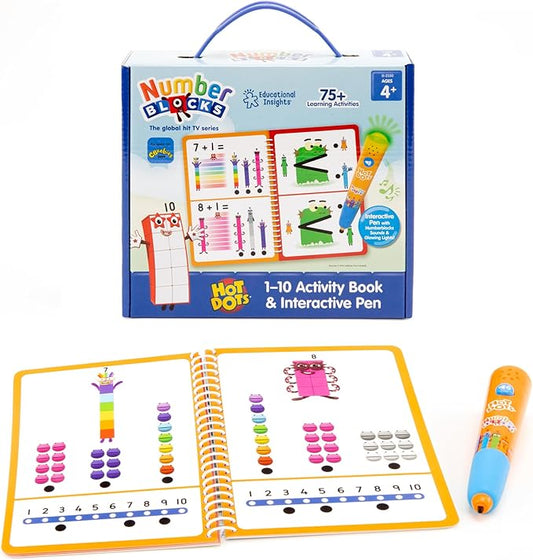 HOT DOTS NUMBERSBLOCKS ACTIVITY BOOK AND LIGHT-UP PEN