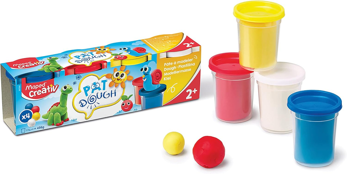 PLASTILINA POT X4 FANCY EARLY AGE  MAPED CREATIV