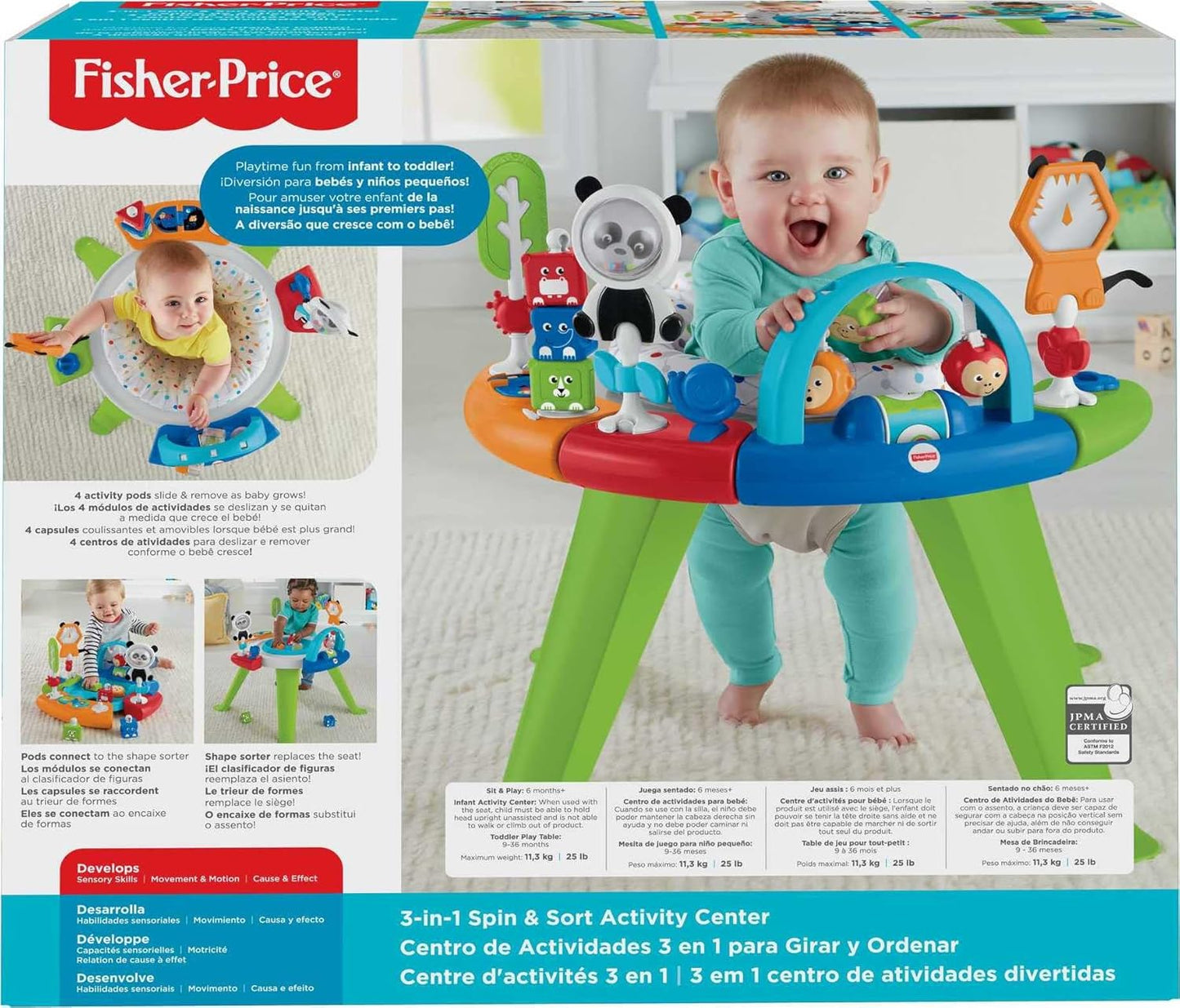 Fisher Price DDC 3 in 1 Spin & Sort