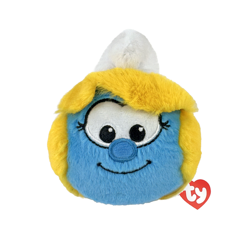 TY BEANIE BOUNCERS SMURF SMURFETTE