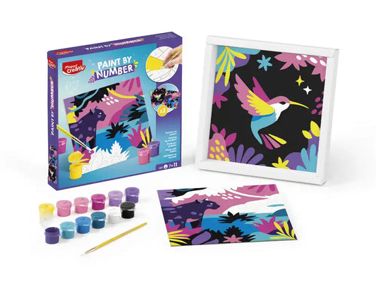 PAINT BY NUMBER JUNGLE LEOPARDO/PAJARO