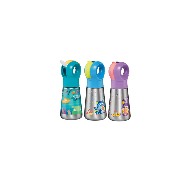 MINIZ BOTELLA ACERO INOXIDABLE 350ML SURTIDO