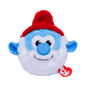 TY BEANIE BOUNCERS SMURF PAPA