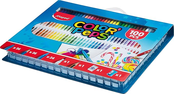 KIT DE COLORANTE 100 PZS COLORPEPS MAPED