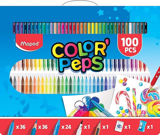 KIT DE COLORANTE 100 PZS COLORPEPS MAPED