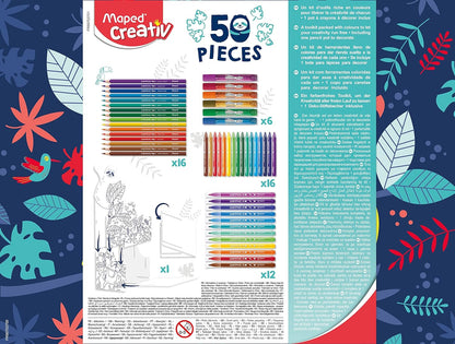 KIT DE COLORANTE 50 PZS MAPED CREATIV