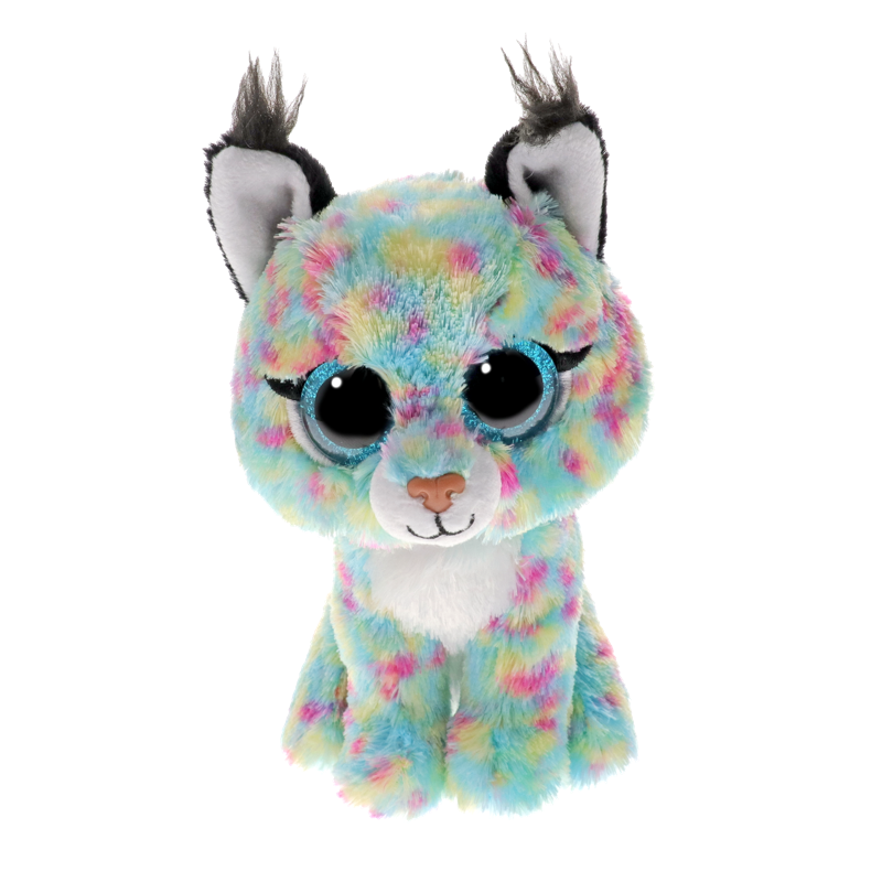 TY BEANIE BOOS LYNX GATO AZUL REGULAR