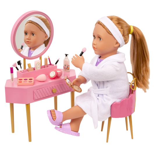 VANITY W/CHAIR & ACCESSORIES