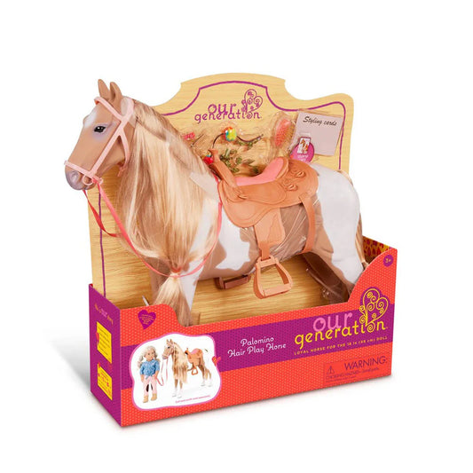 20" HAIR PLAY PALOMINO HORSE