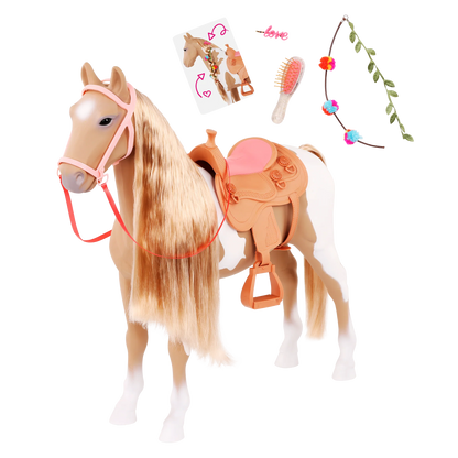 20" HAIR PLAY PALOMINO HORSE