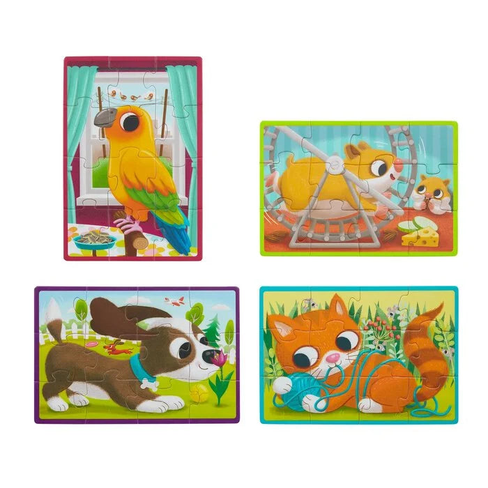 WOODEN PET JIGSAW PUZZLE W/ WOOD BOX