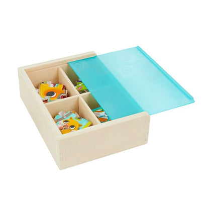 WOODEN PET JIGSAW PUZZLE W/ WOOD BOX