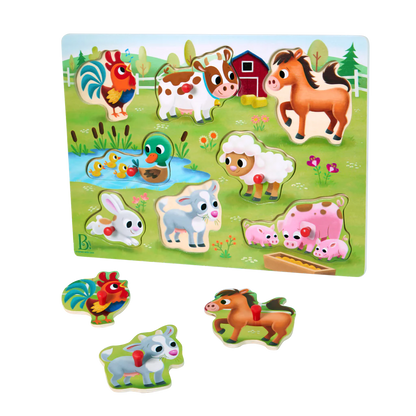 WOODEN PUZZLE - FARM ANIMAL