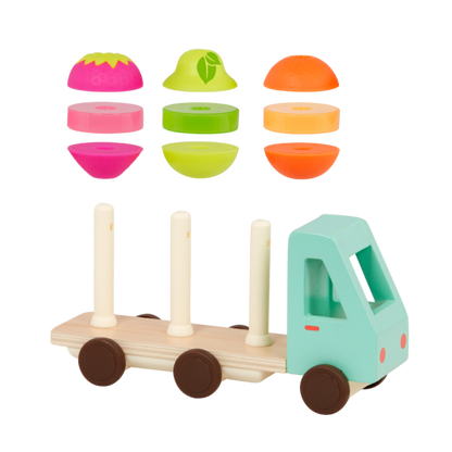 WOODEN FRUIT TRUCK STACKER