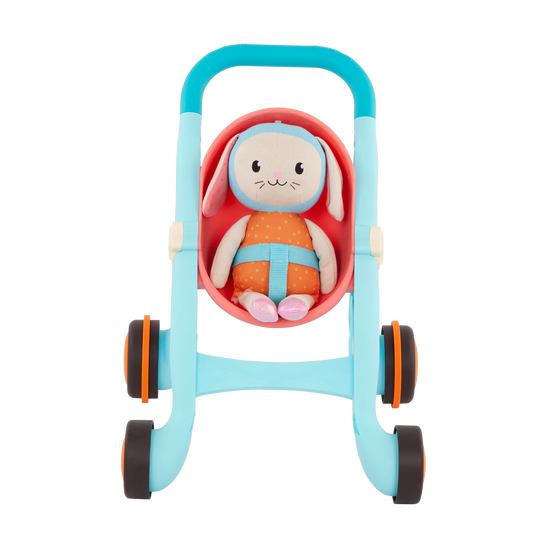 TOY STROLLER & PLUSH BUNNY