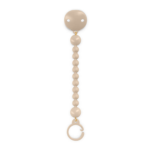 Broche silicona beige bolitas