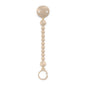 Broche silicona beige bolitas