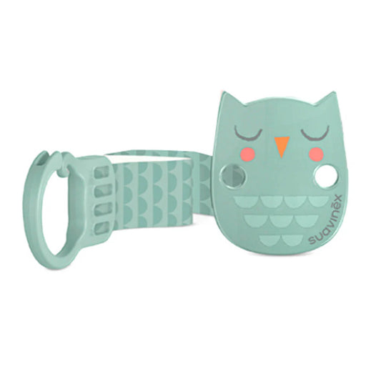 BROCHE METÁLICO BÚHO VERDE