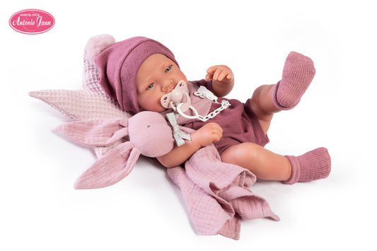 RECIÉN NACIDA CON DOU DOU CONEJITO Y COJIN ESTRELLA