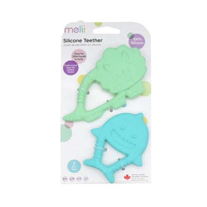 Silicone Toys - dino + shark