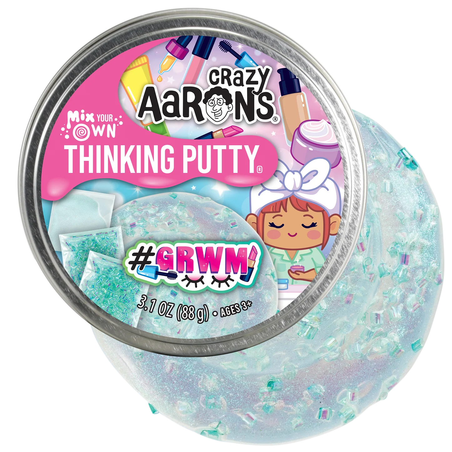 GRWM - MIX IT FULL SIZE 4" THINKING PUTTY TIN