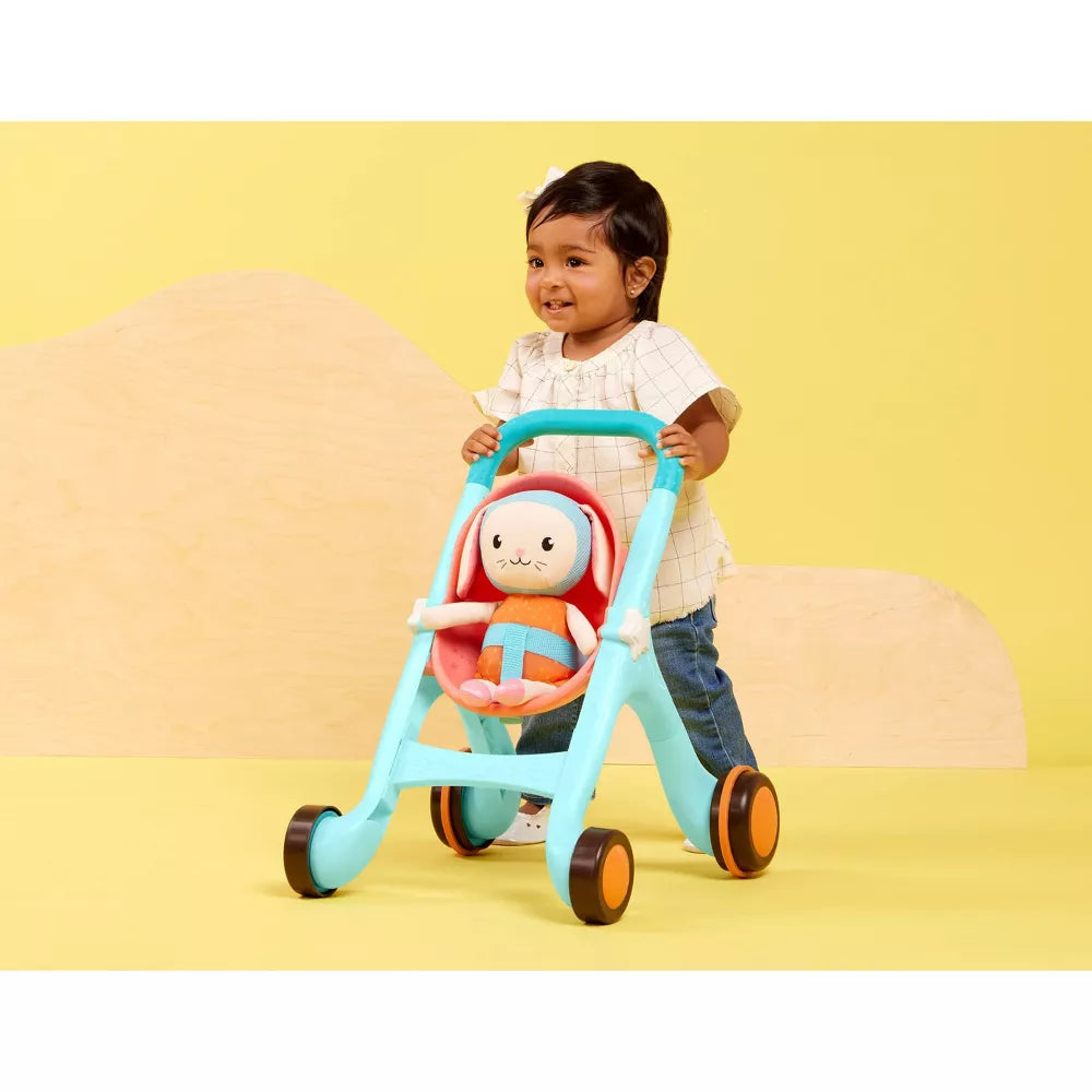 TOY STROLLER & PLUSH BUNNY