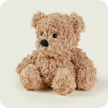 WARMIES PLUSH BROWN CURLY BEAR