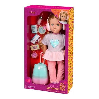 ACTIVITY TRAVEL DOLL W/ ACCESSORIES LINZI