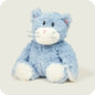 WARMIES PLUSH CAT BLUE SITTING