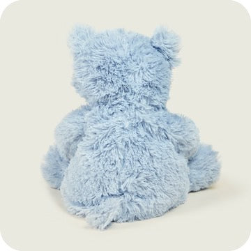 WARMIES PLUSH CAT BLUE SITTING