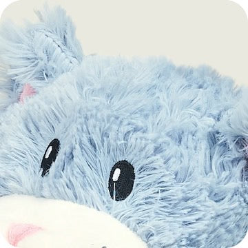 WARMIES PLUSH CAT BLUE SITTING