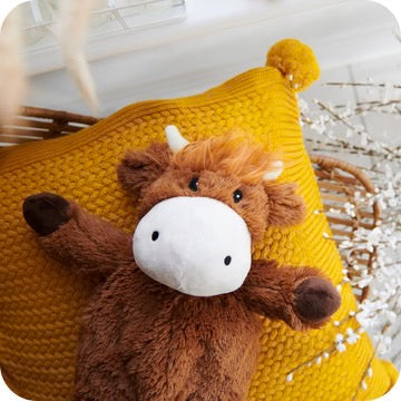 WARMIES PLUSH HIGHLAND COW