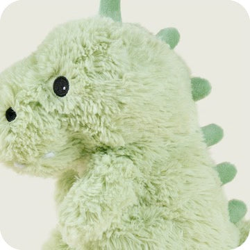WARMIES PLUSH GREEN BABY DINOSAUR