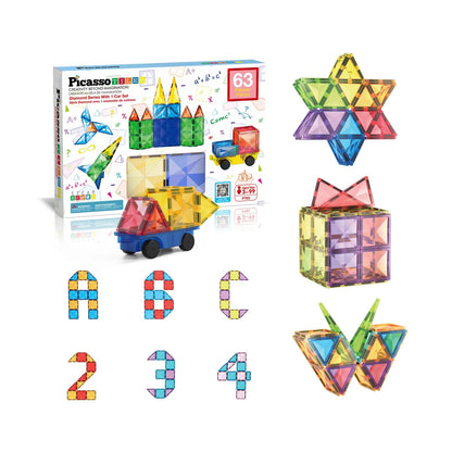 PICASSOTILES VEHICLE BASE BUILDING BLOCK SET
