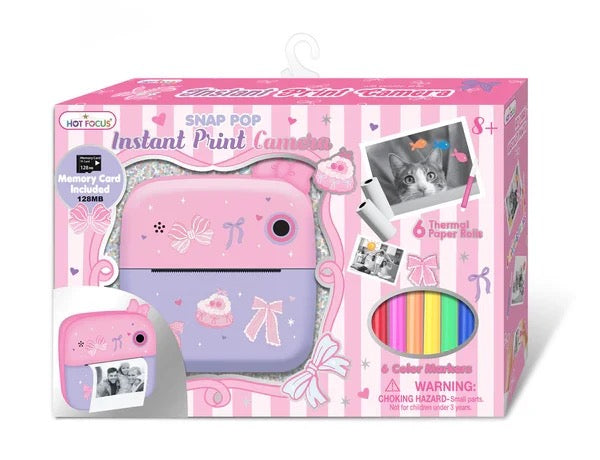 SNAP POP INSTANT PRINT CAMERA BOWTIFUL