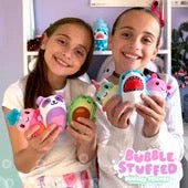 BUBBLE STUFFED SQUISHY FRIENDS - PLUSH WRAPPED FIDGET BALL