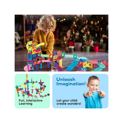 PICASSOTILES MAGNETIC MARBLE RUN TRACK SET